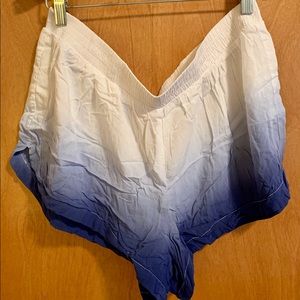 Victoria’s Secret Blue Ombré sleep shorts Large